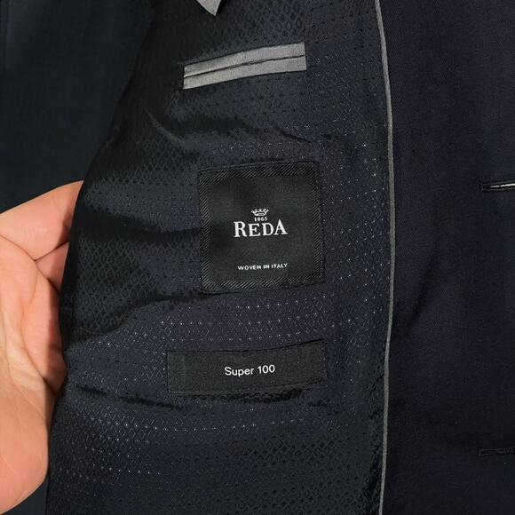 Hugo Boss Super 100s Johnstons Lenon Virginwool Blazer Mens Size 38R Black Reda - Picture 6 of 11